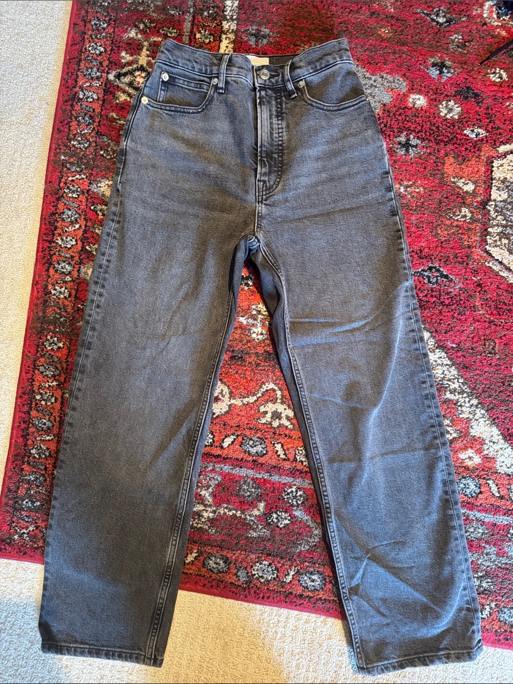 Everlane Classic High-Rise Women's Jeans in Washed Black (Size 25)